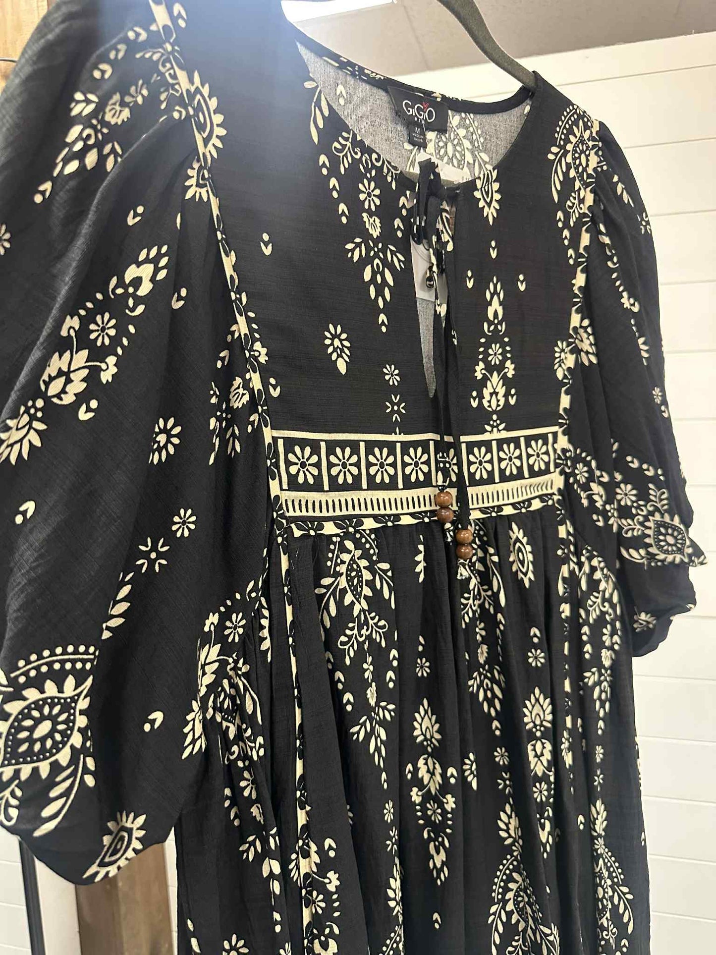 Black Boho Dress