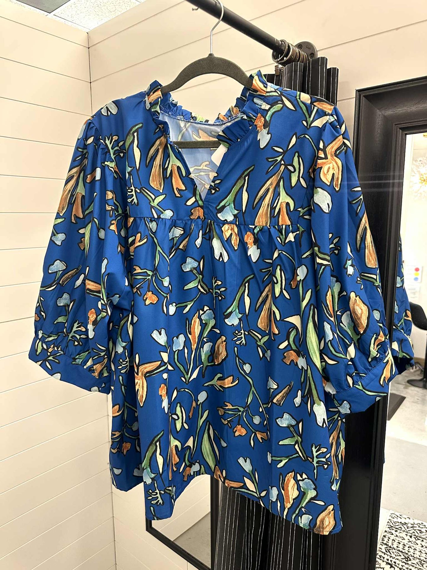 Plus Floral Blouse