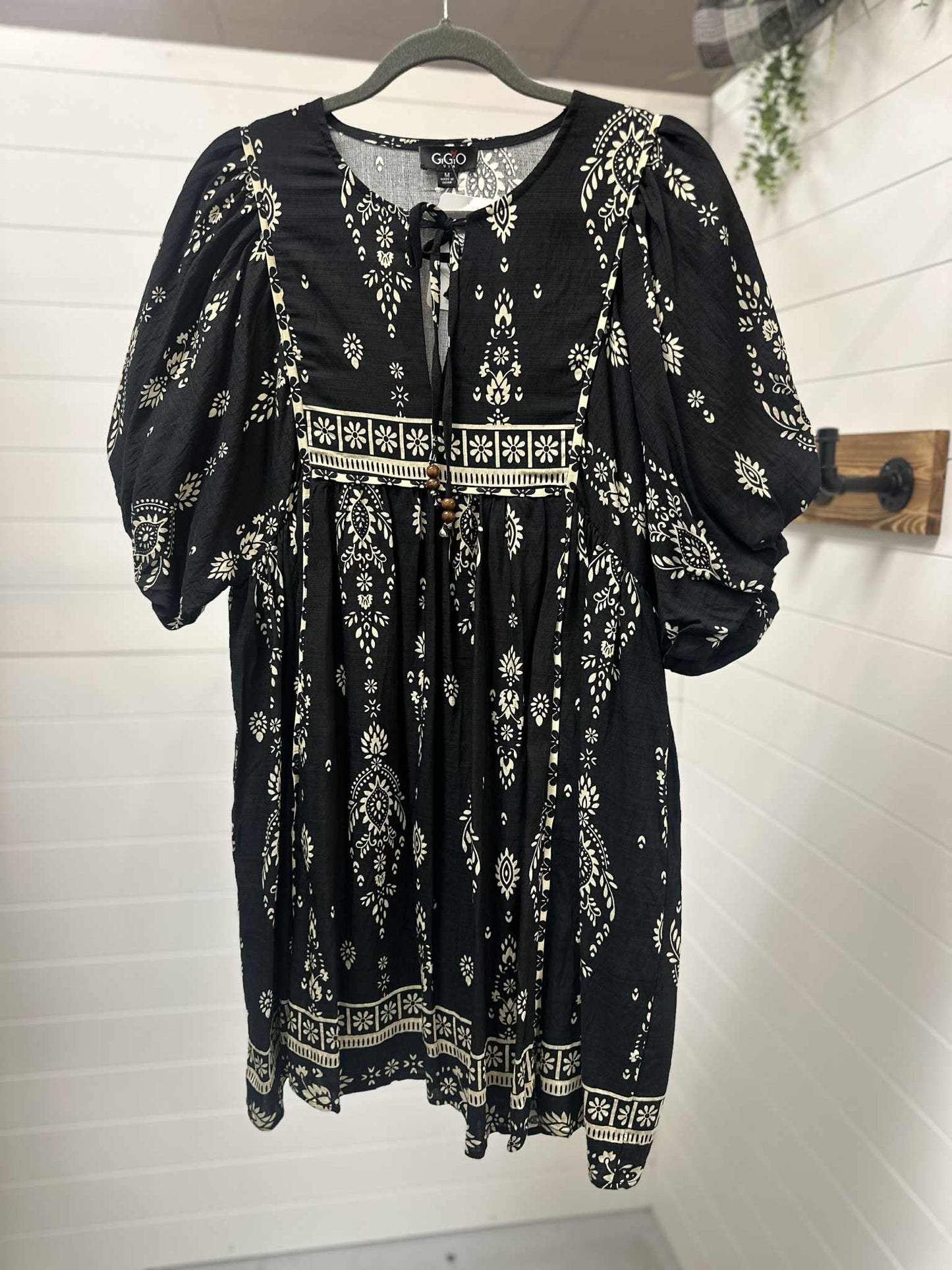 Black Boho Dress