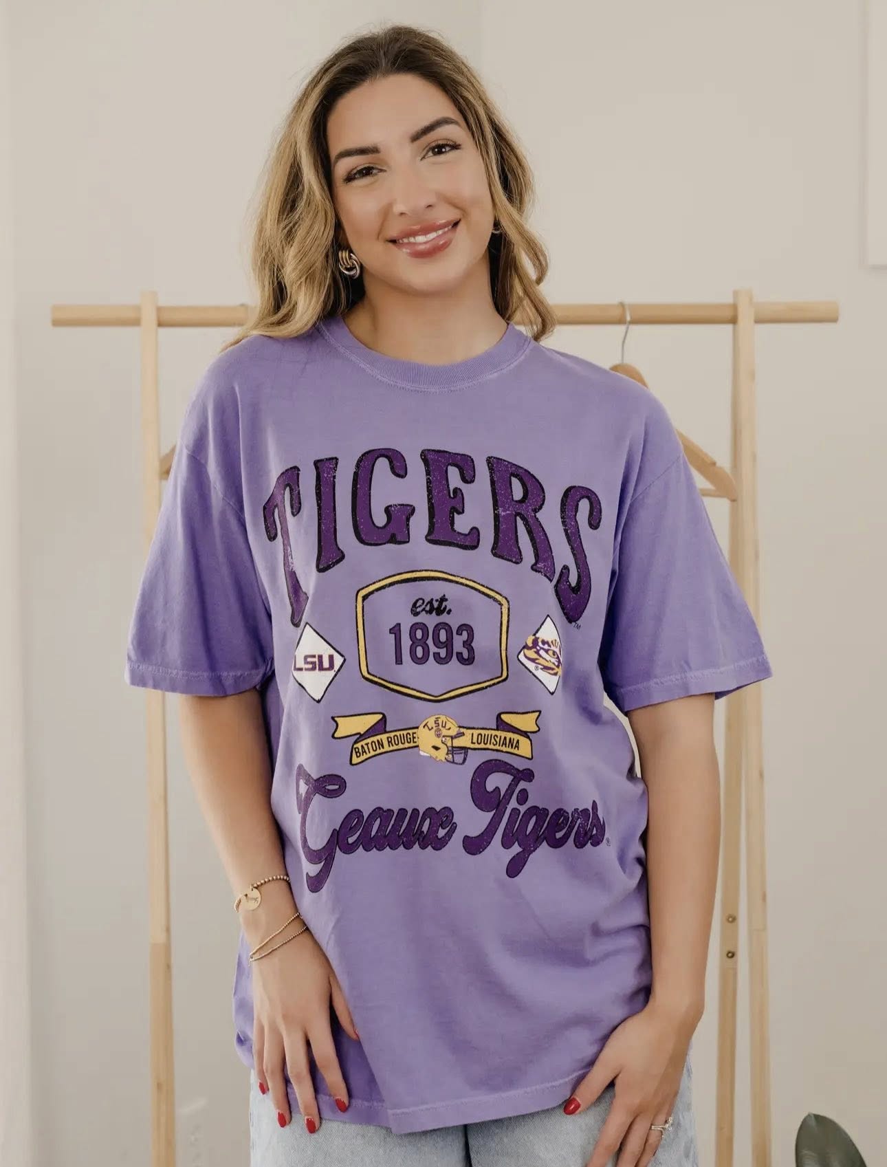 Vintage Inspired Tigers Patch T-Shirt