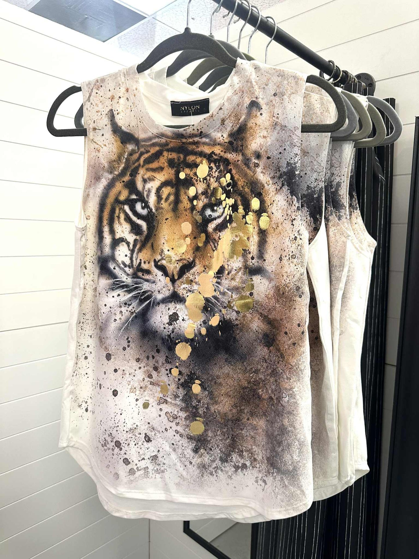Glam Tiger Sleeveless Top