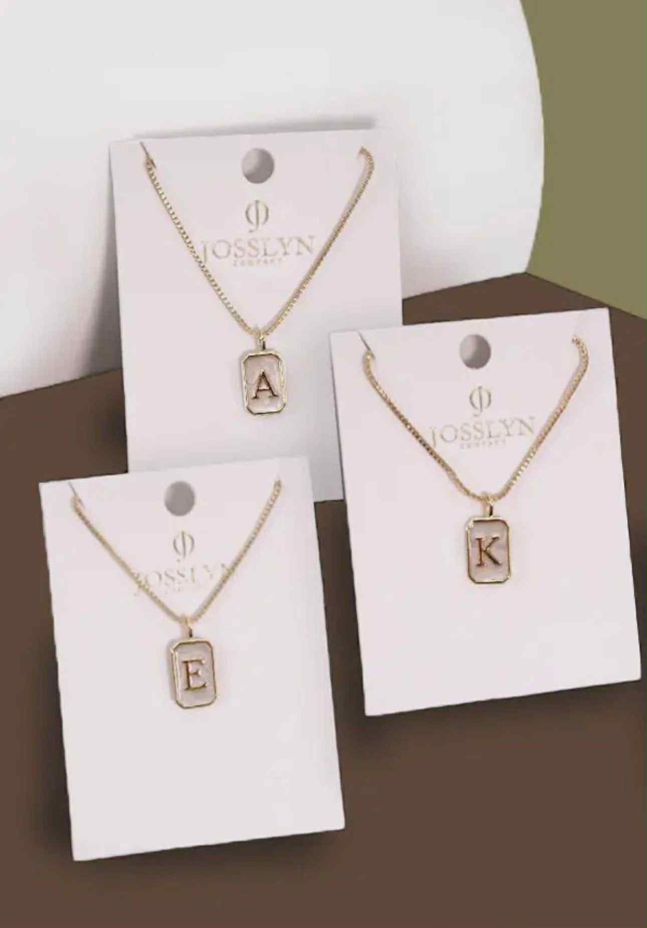 Pearly Initial Necklace