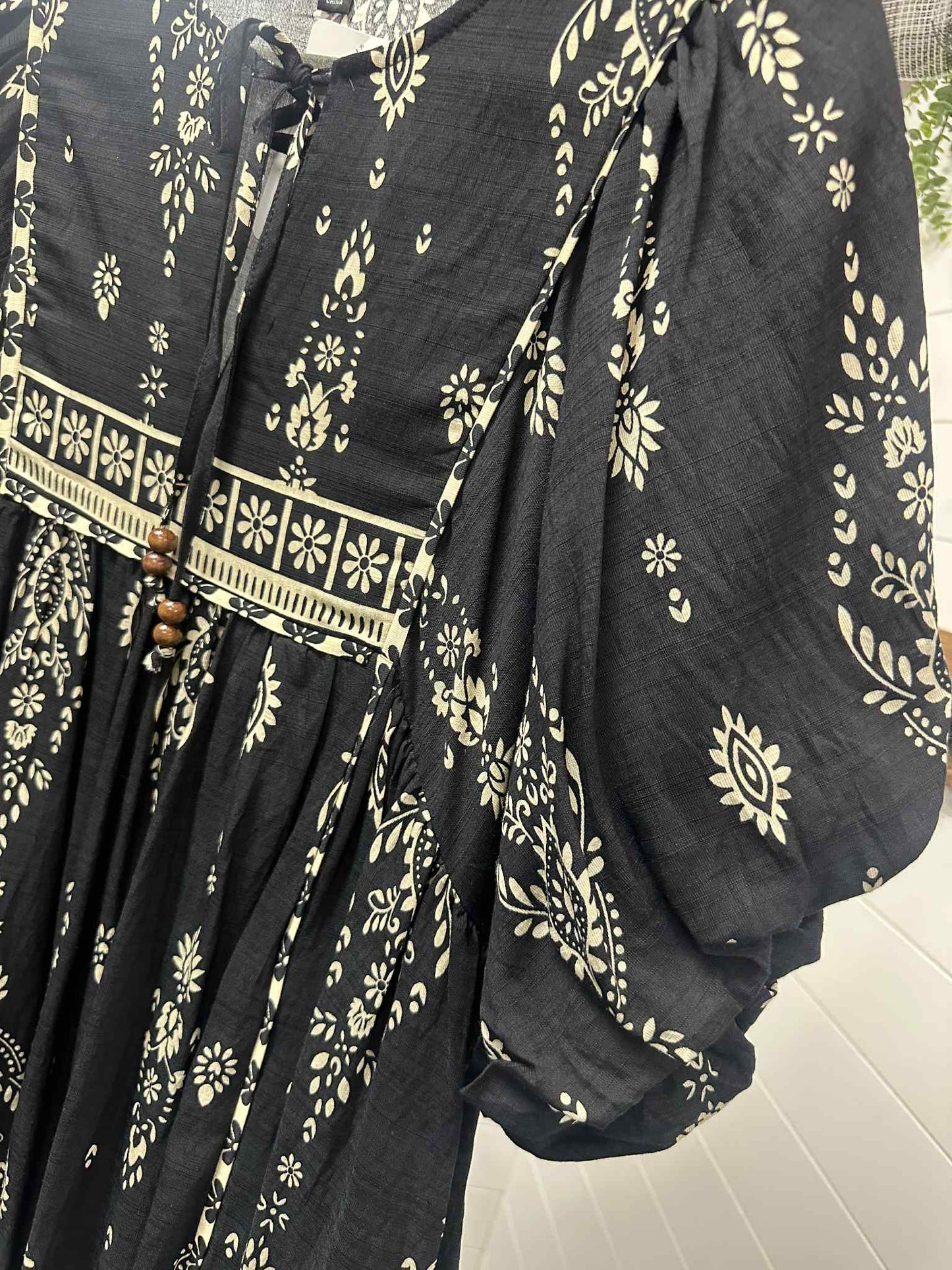 Black Boho Dress
