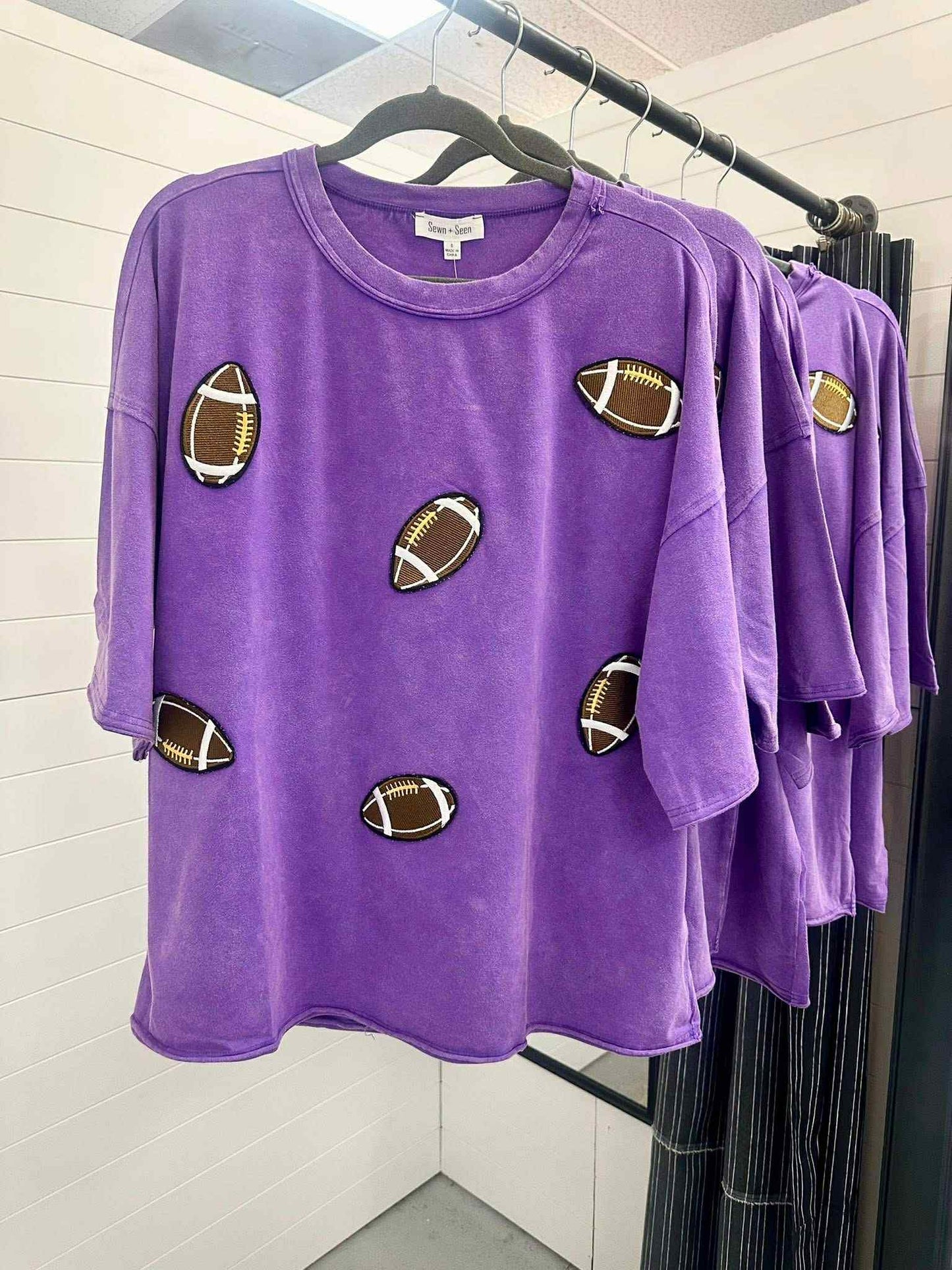Football Patch Mineral Wash Top