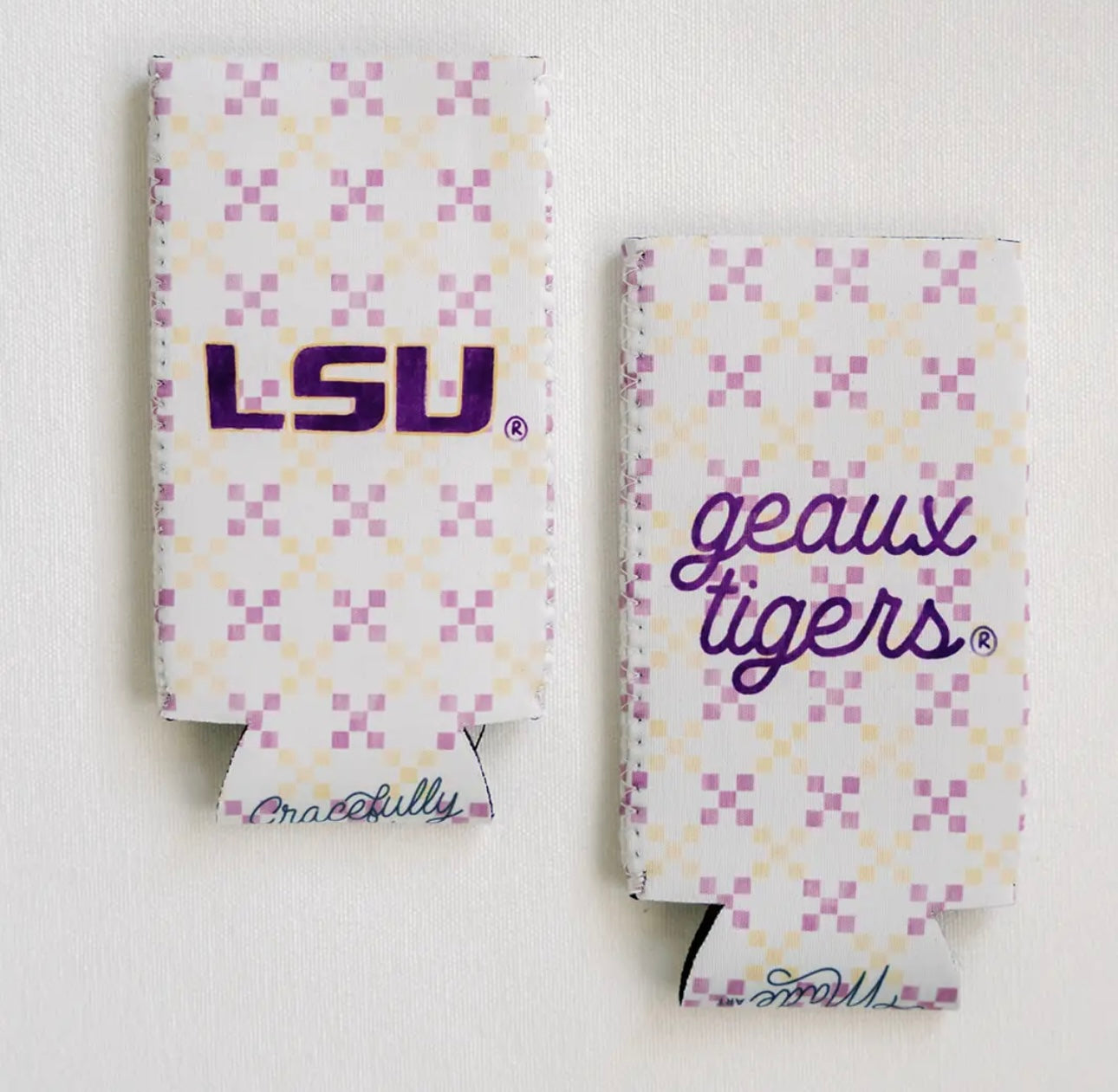 LSU Skinny Koozie