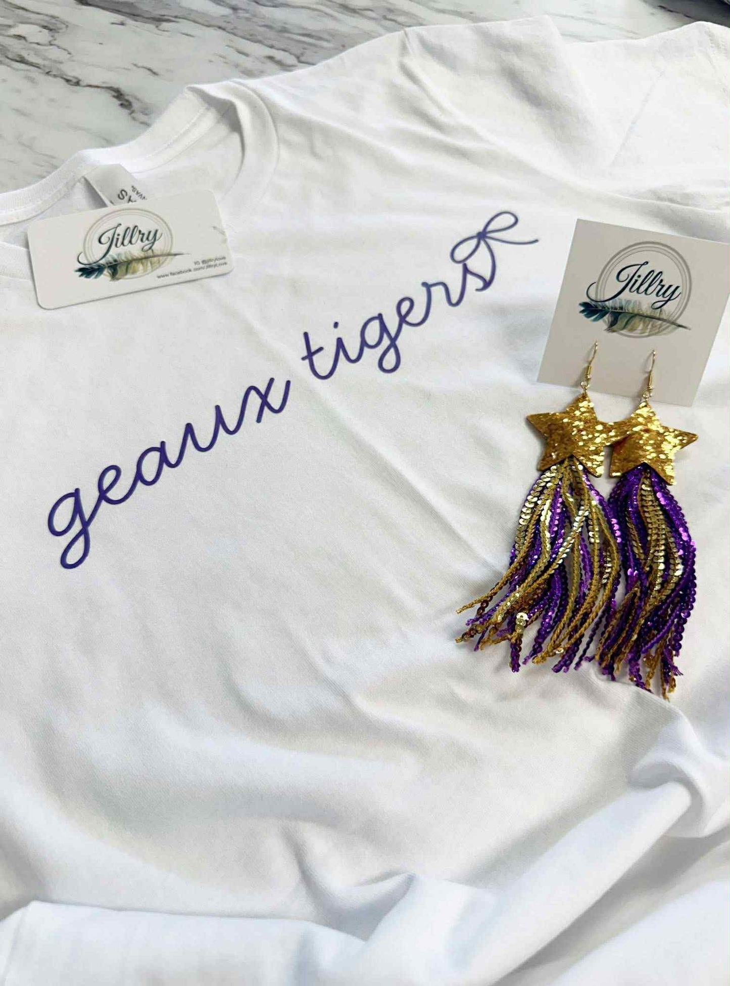 Geaux Girlie Script Bow T-Shirt