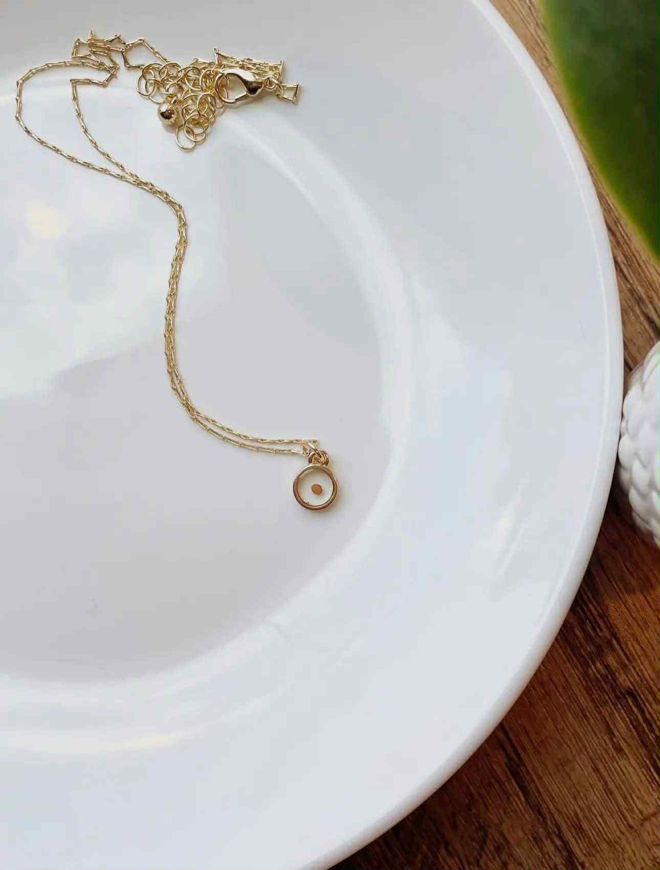 Mustard Seed Charm Necklace