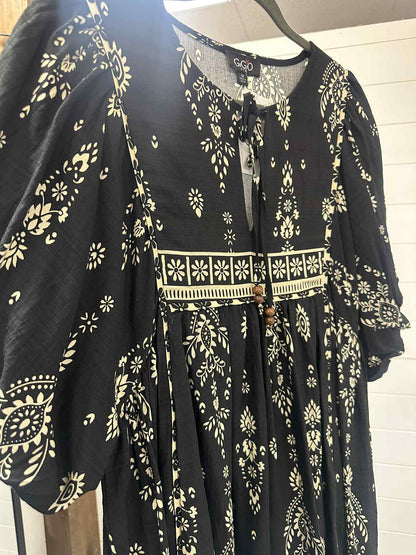 Black Boho Dress
