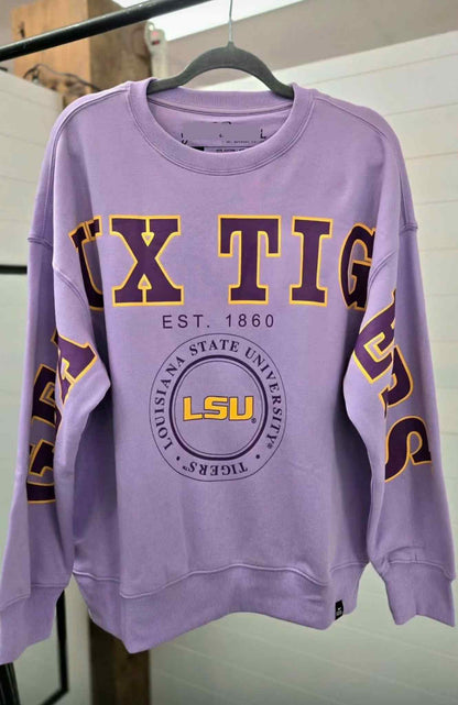 Geaux Tigers Split Sleeve Pullover