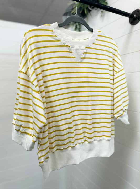 Gold Striped Top