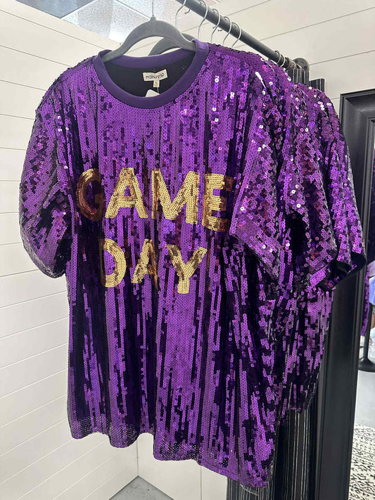 Plus Sequin Game Day Tunic Top