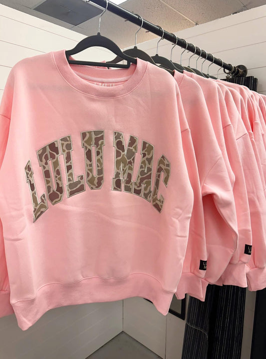 Lulu Mac Sweatshirt Pink Camo