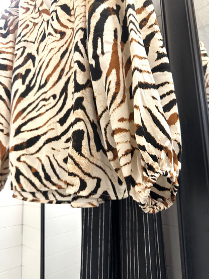 Tiger Print Blouse