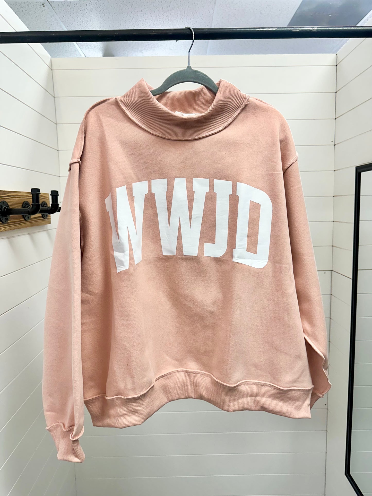 WWJD Reversible Mock Neck