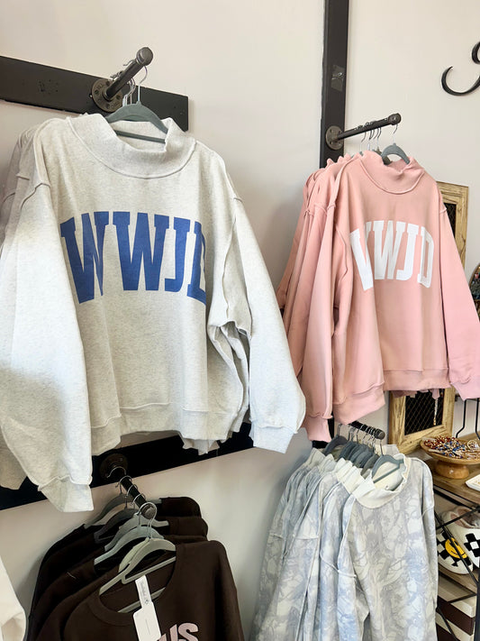 WWJD Reversible Mock Neck