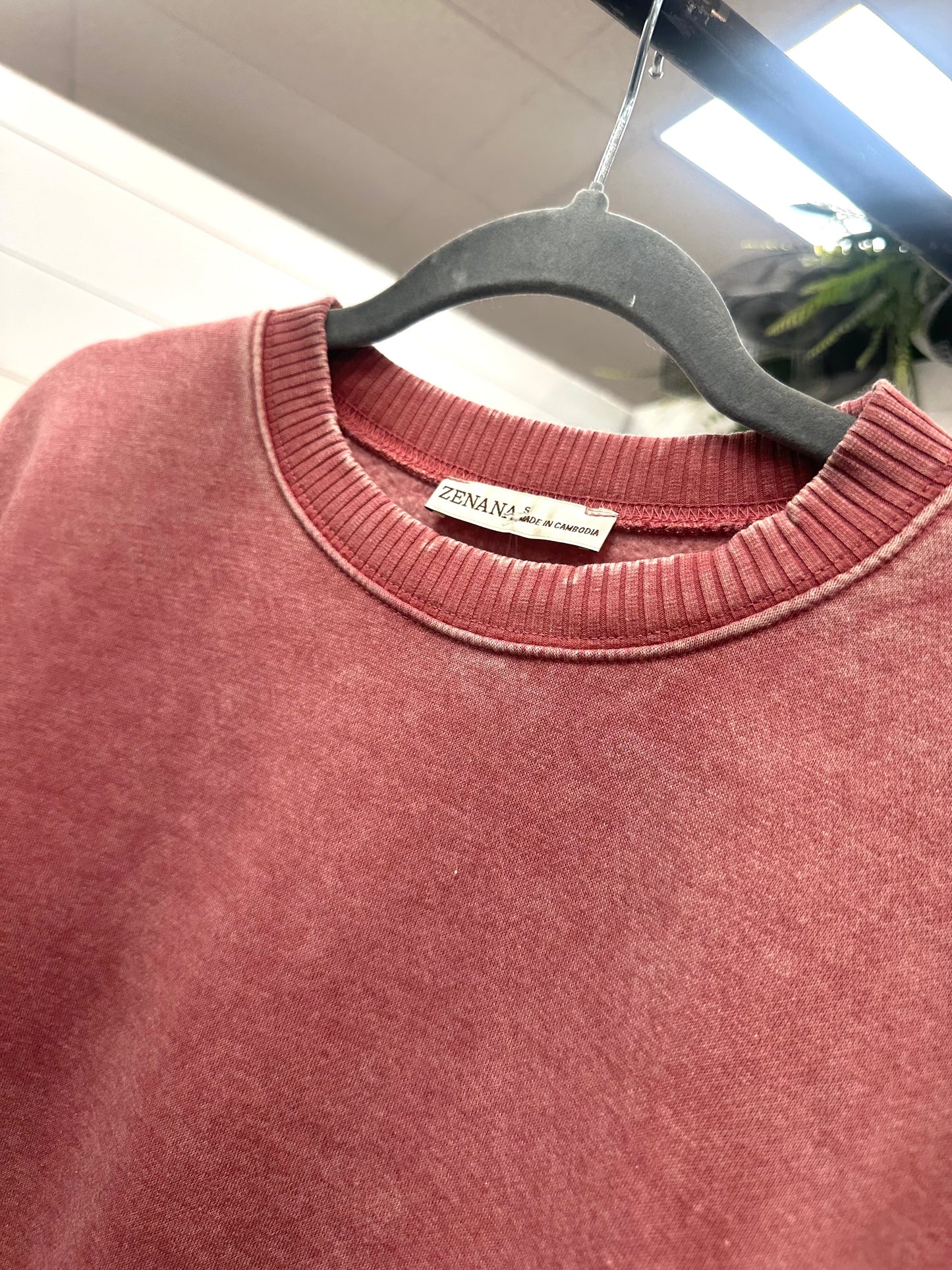 Zen Rusty Rose Pullover with Pockets