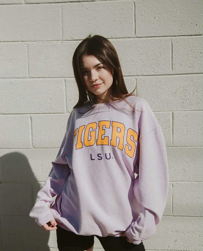 LSU Ribbed Pullover