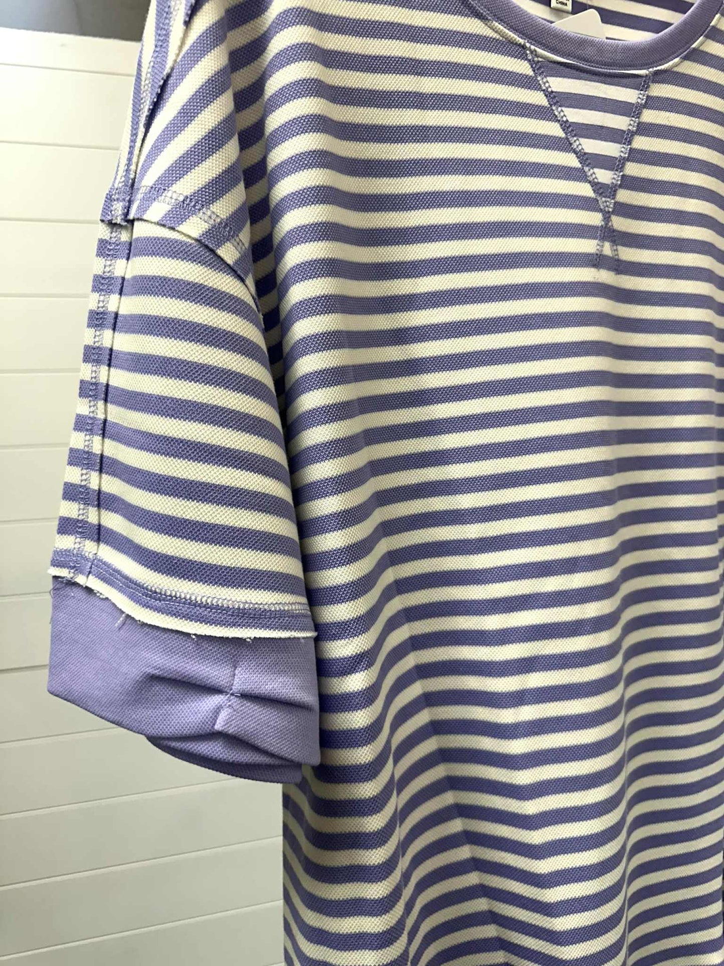 Lavender Striped Top