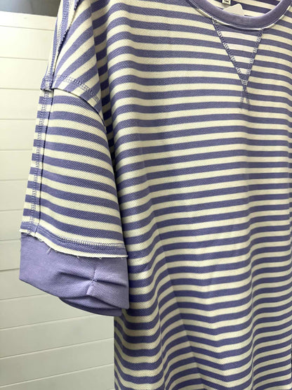 Lavender Striped Top