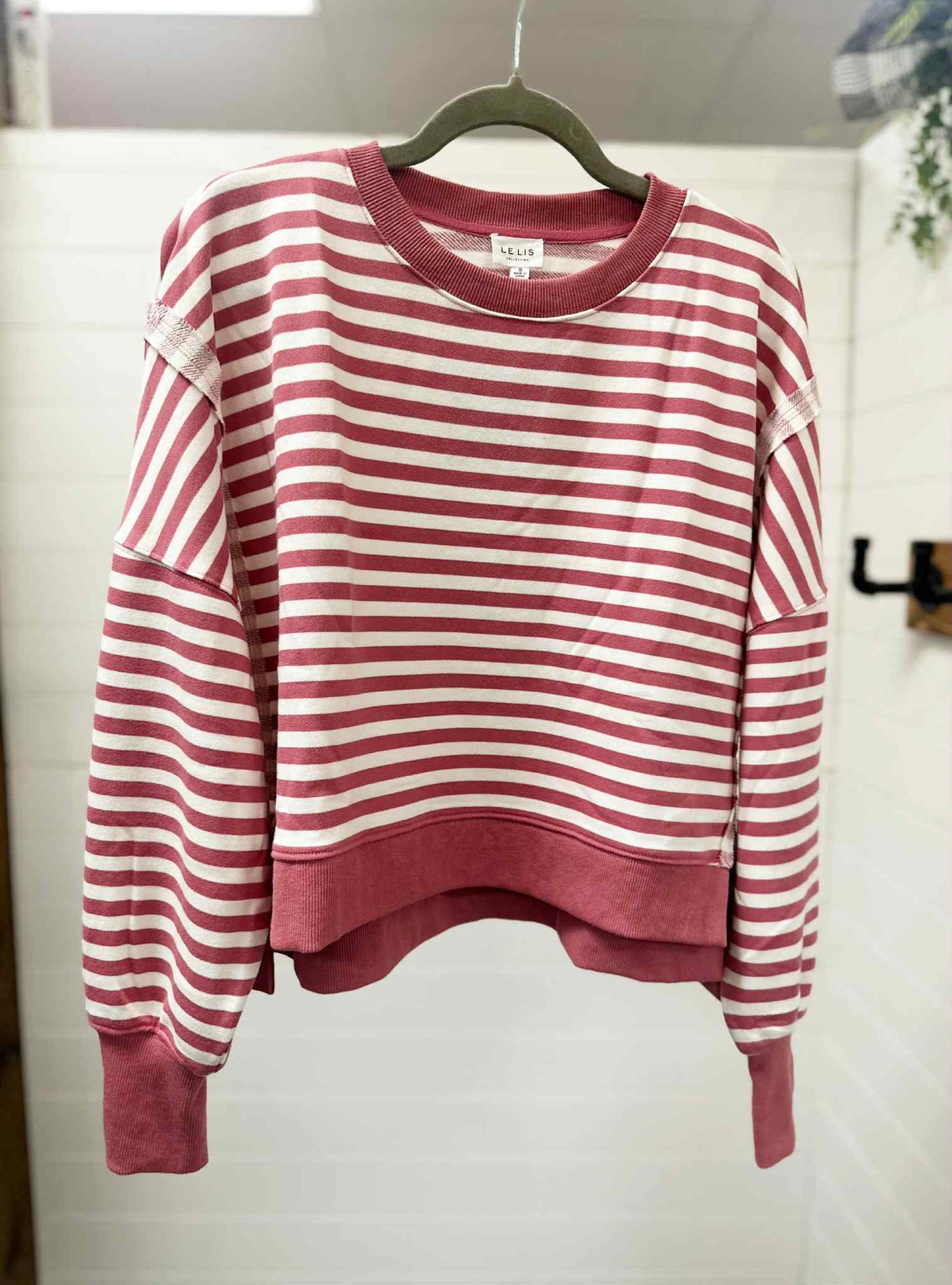 Rose Striped Pullover