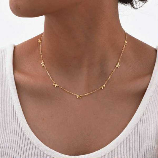 Dainty Bow Necklace