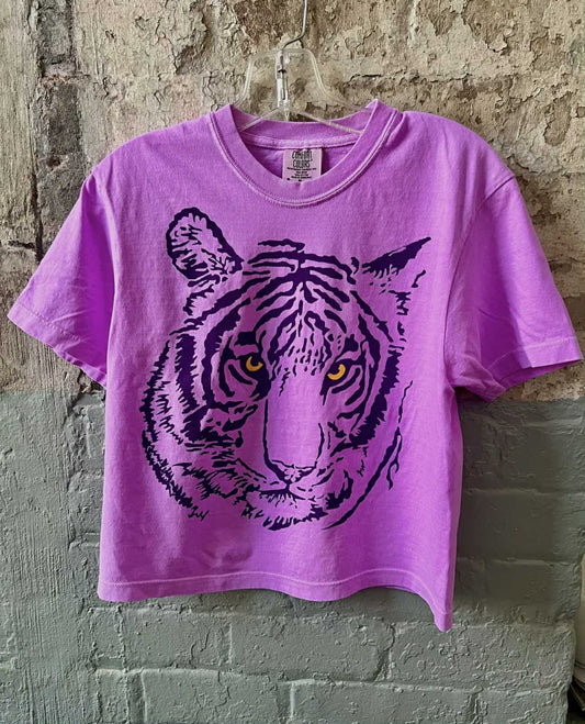 Neon Violet - Big Mike Boxy Tee